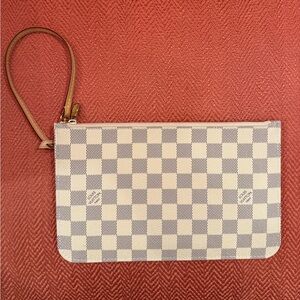 Louis Vuitton Neverfull Wristlet Damier Azure